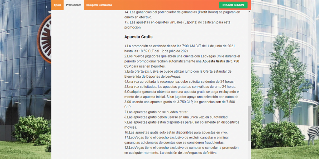 leovegas apuestas gratis