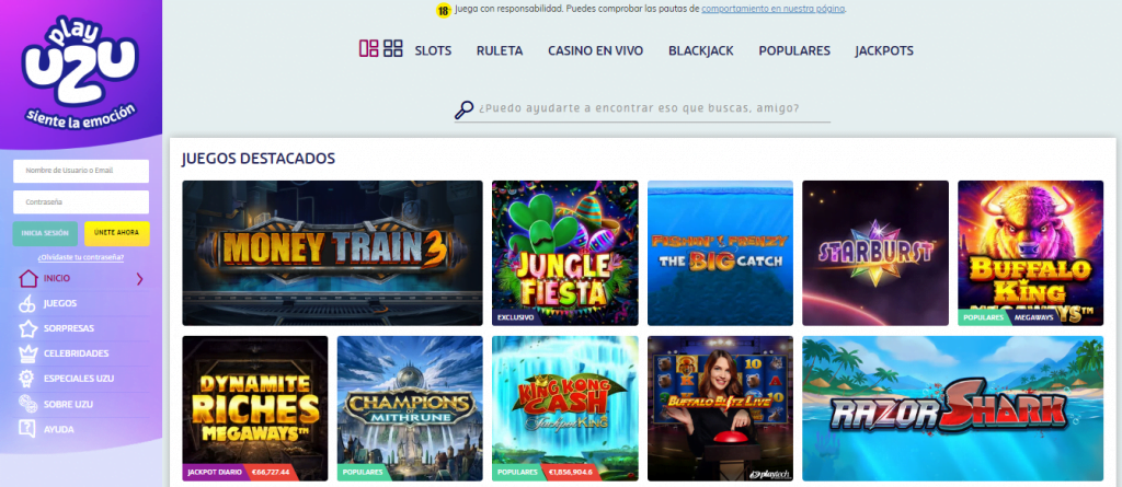 playuzu slots