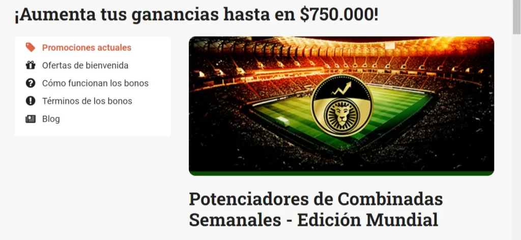 leovegas bono combinadas