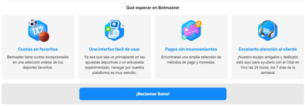 betmaster beneficios