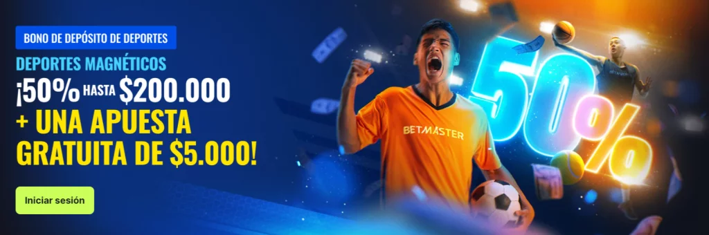 betmaster bono deportes magnéticos