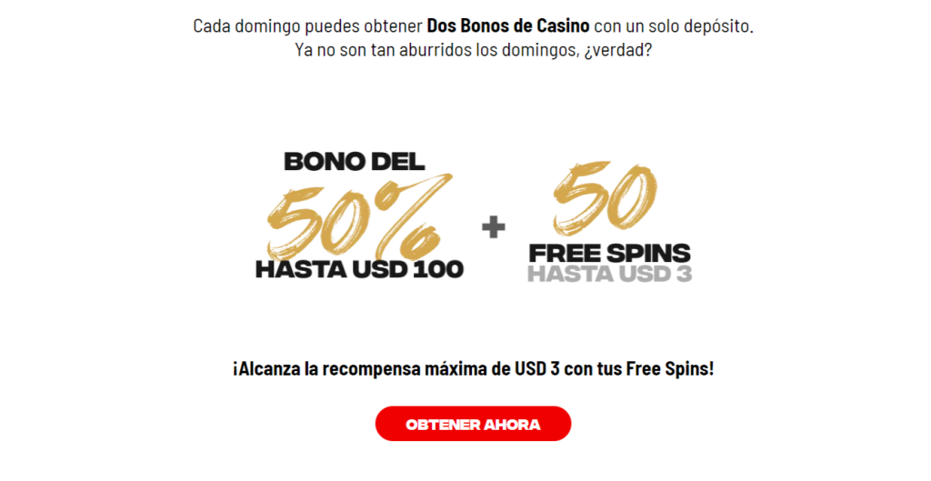 bodog oferta domingo
