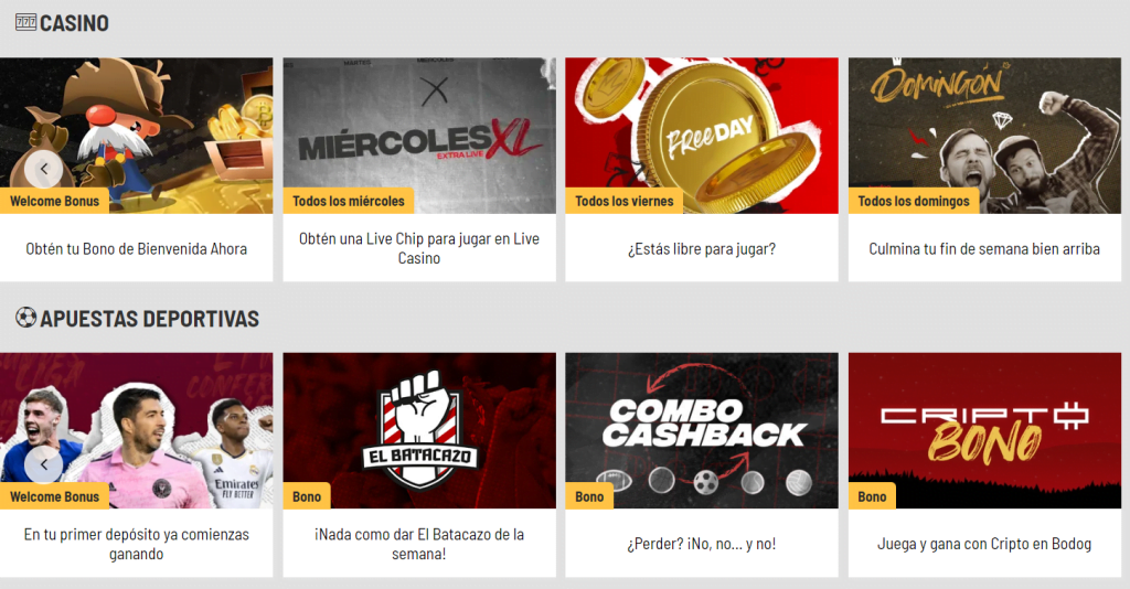 bodog todos los bonos