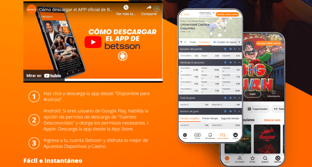 cómo descargar la app de betsson