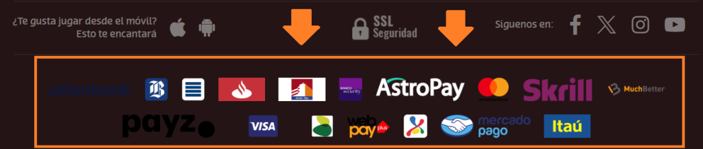playuzu métodos de pago