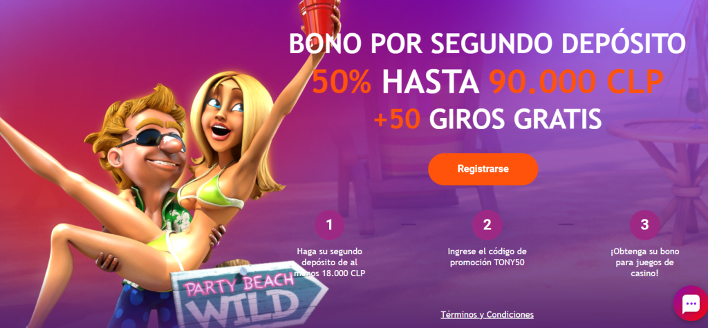 tonybet bono segundo depósito casino