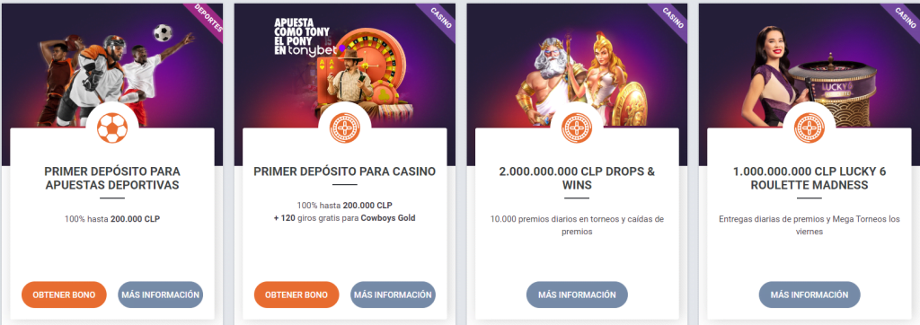 tonybet todos los bonos