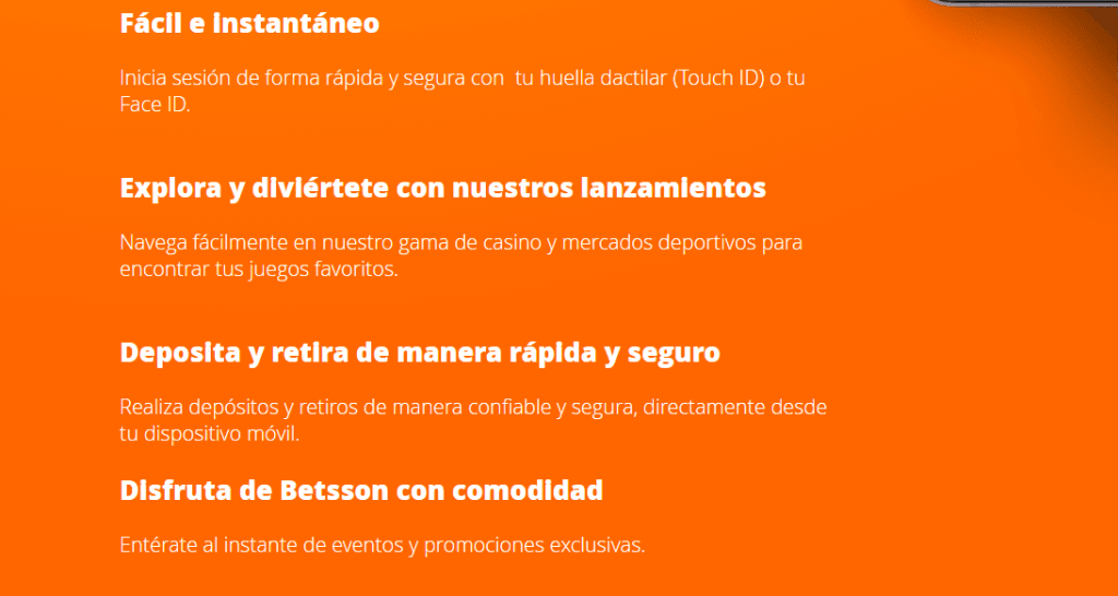 ventajas app betsson