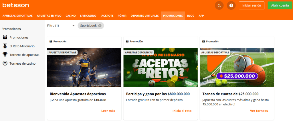 betsson bono tenis