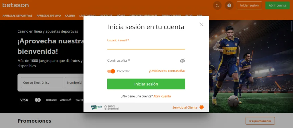 betsson códigos promocionales